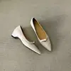 Sapatos Femininos de Altura Crescente Sazonal Primeiro Encontro, Bico Fino Vintage com Laço, Estilo Francês, Sapatos Versáteis para o Dia a Dia e Trabalho