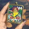 Gran Venta Tíbet Nepalés Thangka Puro Pintado a Mano Dios Amarillo de la Riqueza Núcleo de Tarjeta 4*5