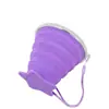 Copo Dobrável de Viagem Copo Retrátil Dobrável Copo de Silicone Portátil Copo de Compressão Copo para Enxágue Bucal Copo Portátil Copo Prático