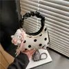 Moda Transfronteiriça Bolsa de Axila com Bolinhas Coreana Feminina Versátil Bolsa Dumpling 2026 Nova Elegante Simples de Ombro Único Transversal