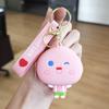 Llavero de silicona súper lindo con forma de gato de la suerte, bolsa de almacenamiento, monedero, colgante, adorable gatito sonriente, bolso, adornos, regalo