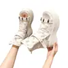 Envío Gratis en Nuevas Sandalias de Plataforma de Mezclilla para Mujer, Botas Romanas de Caña Alta Caladas, Sandalias de Plataforma Versátiles para Exteriores que Aumentan la Altura
