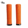Manoplas de Borracha para Guidão de Bicicleta Odi, Manoplas com Trava Lateral Única para Mountain Bike, Manoplas Dobráveis Adequadas para Mountain Bikes