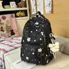 Mochila Casual Linda de Moda Estilo Japonés Nueva para Mujer con Múltiples Compartimentos, Ligera y Dulce de Doble Hombro para Estudiantes de Secundaria y Preparatoria