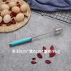 Acero Inoxidable Hogareño Semi-Automático Batidor de Huevos Giratorio Tipo Empuje Crema de Huevo Palo Mezclador para Hornear Manual de Manivela