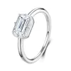 Anillos Creativos y Únicos con Borlas para Comercio Exterior Que No Se Desvanecen, Venta Caliente Transfronteriza de Anillos de Plata Moissanita de Nicho de Alta Gama