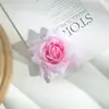 N Nueva Cabeza de Flor de Rosa de Terciopelo de Simulación de 7.5cm Cabeza de Flor de Rosa de Ángulo Amplio Flor para Pasador de Pelo DIY Accesorios de Flor Accesorios de Pared