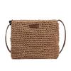 Verano Simple Bolso Grande para Mujer 2025 Nuevo Moda Elegante Bolso de Mujer Bolso de Hombro Casual Combinable Bandolera Bolso de Paja