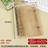 Álbum de Tarjetas Transparente de PVC de 6 pulgadas en Stock Carpeta Brillante de Doble Hebilla Planificador de Celebridades Libro de Dinero de Hebilla Única Álbum de Almacenamiento A6