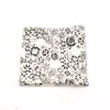 Pañuelo de Algodón Suave Casual Estampado Floral de 22 cm para Hombre y Mujer, Pañuelo de Bolsillo para Boda, Pañuelo Cuadrado para Fiesta, Garantía de Fábrica de 20 Años