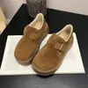 Nueva colección de invierno: Zapatos de algodón para mujer que aumentan la altura, estilo Birkenstock, de suela gruesa, completamente cerrados, otoño/invierno 2026, cálidos y forrados de felpa, versátiles para clima nevado
