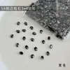 Rhinestones para decoración de uñas de circón ovalado 3*4, rhinestones K9 irregulares de fondo plano, modernos y deslumbrantes, al por mayor para accesorios de decoración de uñas DIY
