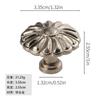 Puxador de Anel de Bronze Antigo Estilo Europeu para Gaveta, Puxador de Anel Vintage Desgastado de Furo Único para Guarda-Roupa, Puxador de Mesa de Cabeceira, Puxador de Porta