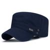 2024 Nuevo Primavera y Otoño Lavado Viejo Hombres Exterior Algodón Protector Solar Gorra Plana Tela de Bambú Sombrero Desgastado