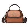 Bolso Pequeño Transfronterizo para Mujer 2025 Nueva Moda Bolso de Mano Versátil Multicapa Gran Capacidad Cuero Suave Bolso de Hombro Cruzado