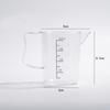 Taza medidora de PC, taza de plástico transparente, taza medidora de leche espesa, taza medidora de té, taza medidora de gran capacidad, 2000 ml
