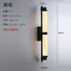 Nova luminária de parede longa estilo chinês em mármore sintético para sala de estar, quarto, parede de fundo, hotel, villa, iluminação decorativa de corredor