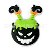 Zapato de halloween agujero de zapato zapatos con agujeros zapatos diy accesorios para zapatos PVC de terror hebilla de zapato de goma suave zapatos con agujero flor de zapato hebilla de zapato de halloween