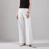 Também, jeans de algodão puro de cintura alta e perna larga para mulheres, novo outono de 2026, caimento solto, modelador, calça reta estendida versátil