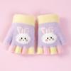 Guantes para Bebé Invierno Cálidos Engrosados de Medio Dedo para Niños y Niñas Guantes sin Dedos para Bebé Niños de 3 Años Lindos Niños Ra