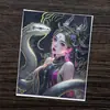 Pintura Thangka Dorada Semi-Pintada a Mano al por Mayor Núcleo Zorro Hada Zorro de Nueve Colas Changming Vida Pasada y Vida Presente Lienzo Thangka Se Puede Personalizar