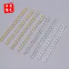 Pulseira Corrente de Cauda Longa 5,0 mm Banhada a Ouro 18K Corrente para Brincos Extensão de Corrente de Cauda Material DIY Feito à Mão Produto Semi-Acabado