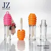 Pedido Jinze: Frasco Redondo com Tampa Irregular, Sem Corrente/Pode Ser Pendurado com Corrente, Haste de Pincel Grossa, Tubo de Gloss Moldado por Injeção, Materiais de Embalagem