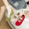 Zapatos planos Mary Jane estilo ballet, para mujer, suela blanda, punta poco profunda, correa única, zapatos casuales, punta redonda, nueva colección otoño 2026