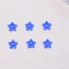 Decoraciones para Uñas de Flor de Cerezo de Cinco Pétalos Resina Accesorios Pequeños Pendiente DIY Pinza para el Cabello Hecho a Mano Vestible Decoración de Uñas Materiales de Montaje