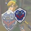 Desenho Animado O Lendário Jogo Zelda Espada Escudo Emblema Moda Personalidade Estudante Mochila Decoração Cerimônia Roupas Masculinas e Femininas Broche