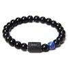 Pulsera Elástica Popular Transfronteriza de Doce Constelaciones para Hombre Pulsera de Cuentas de Piedra Ojo de Tigre Amarillo Natural Deseo Amazon Venta Caliente