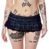 Conjunto de Bikini Sexy Corto Estampado Estilo Europeo y Americano Verano Sexy Estilo Nuevo Estampado de Calavera Cuadros