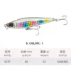 Cebo Señuelo Minnow Hundimiento Entrega Directa de Fábrica 19G/85Mm Lanzamiento a Larga Distancia Pesca en Mar Señuelo Artificial para Atún 9237