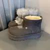 Botas de nieve para mujer con ribete de encaje, suela gruesa y que aumentan la altura, colección de invierno 2026, con diseño Fair Isle, forro de felpa y acolchado extra para abrigar, botines