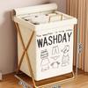 Cesta para Ropa Sucia Hogar de Pie Plegable Cesta de Almacenamiento con Tapa Dormitorio Baño Inodoro Almacenamiento Ropa Sucia