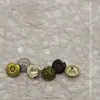 Botón de Presión Metálico Irregular Retro de 17 mm Versátil para Ropa de Mezclilla, Chaquetas de Cuero, Chaquetas Acolchadas, Calcetines y Broches de Presión