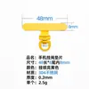 Almohadilla Personalizada Universal Giratoria 360 Grados de Acero Inoxidable para Correa de Teléfono y Clip para Correa de Teléfono Directamente de la Fábrica