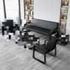 Juego de sofá y mesa de centro para recepción, sofá de recepción simple, silla de espera para sala de estar, banco sofá, sofá de oficina