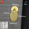 Chengyu novo estilo chinês gaveta de cobre cobre alça de porta de armário de guarda-roupa pingente dragão e fênix único furo tag pequena alça