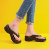 Chanclas de Verano 2025 para Mujer, Moda Nueva, Antideslizantes, Sencillas, con Suelas Gruesas y Tacones Altos para Uso en Exteriores