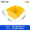 Caja de piezas en ángulo antiestática engrosada, caja de almacenamiento de estante modular, caja para materiales de tornillos de ferretería