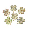 Broche Exquisito e Fashion de Zircônia Completa em Forma de Trevo de Quatro Folhas, Design Retrô Britânico, Acessório para Terno e Vestido, Corsage, Alfinete para Suéter e Casaco