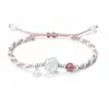 Pulseira de Flor de Lótus para Mulheres, Pulseira Trançada para Homens e Mulheres, Corda Vermelha para Estudantes e Melhores Amigos, Presente de Dia dos Namorados