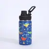 Nova Caneca Térmica de Desenho Animado da Amazon, Caneca Portátil Fofa de Aço Inoxidável com Canudo, Garrafa Espacial Portátil Fashion para Exterior