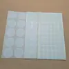 Pegatinas Redondas de Cobre para Sellar Navidad Pegatinas de Etiqueta Adhesivas Hechas a Mano 15mm Lunares Blancos Pegatinas de Marcado de Clasificación
