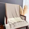 Estilo Simples Color Block Xadrez Grande Cachecol Quente de Faux Cashmere Moda Outono Inverno Lenço Versátil para Pescoço Lenço com Franjas