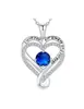 Amazon Collar Personalizado Infinito Corazón Piedra de Nacimiento Te Amo Cadena Popular Colgante Joyería Collar Regalo de Cumpleaños para Mujeres