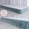 2025 Pasarela de Bodas Borde de Gasa Delantal Fondo Techo Borde de Gasa Decoración Borde de Falda de Pasarela Tela de Borde Delantal