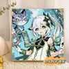 Pintura al Óleo Digital Bidimensional de Fungina de Genshin Impact DIY Pintado a Mano para Colorear Personaje Bidimensional Xiangzhongli Pintura al Óleo Acrílica