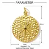 Colgante de Acero Inoxidable Pulido Espejo Oso Mariposa Estrella de Ocho Puntas DIY Collar de Tortuga Elefante Colgante de Joyería de Acero de Titanio